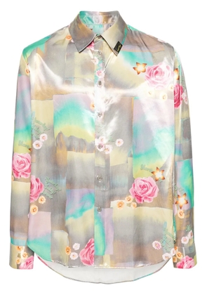 Martine Rose floral-print shirt - Grey