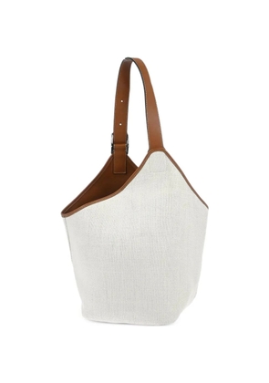 Loewe Pre-Owned 2018 leather handle balloon tote bag - White