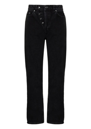 GANNI straight-leg denim jeans - Black