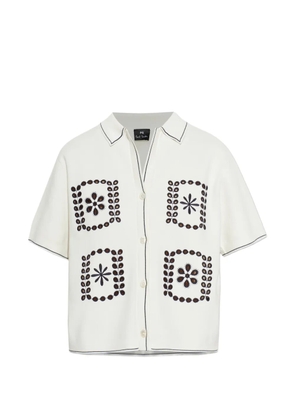 PS Paul Smith floral-embroidery shirt - White