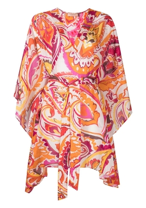 TWINSET floral-print belted-waist dress - Pink