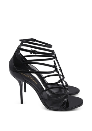 Saint Laurent Pre-Owned Cassandra strappy sandals - Black