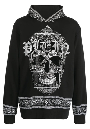 Philipp Plein bandana-print hoodie - Black