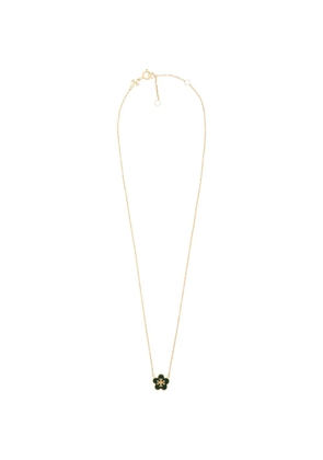 Tory Burch flower charm necklace - Green