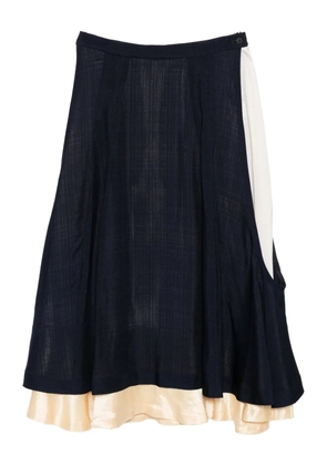 Toga plain weave skirt - Blue