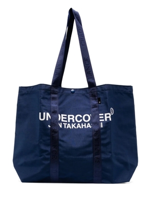 Undercover logo-printed tote bag - Blue