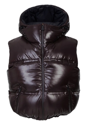 Aztech Mountain Snowbird padded hooded vest - Brown