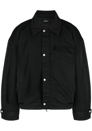 Represent long-sleeve shirt jacket - Black