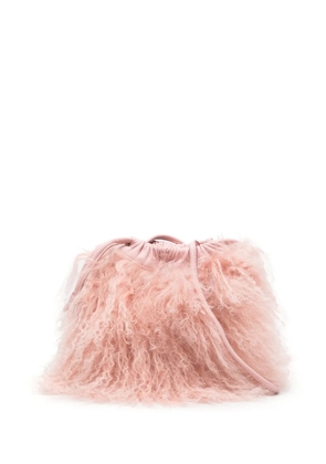 Zadig&Voltaire Rock To Go Frenzy shearling bucket bag - Pink