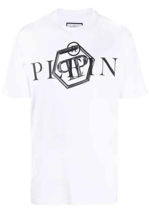 Philipp Plein logo-print cotton T-shirt - White