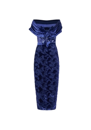 ARAFTU floral off-shoulder dress - Blue