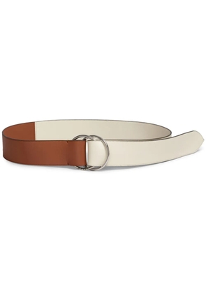Marni two-tone leather belt - Brown