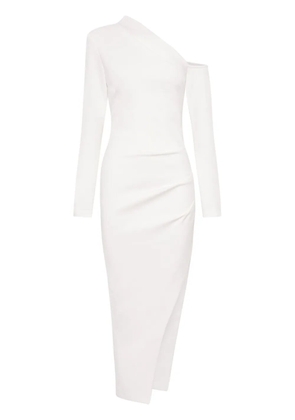 Nicholas Shiloh one-shoulder midi dress - White