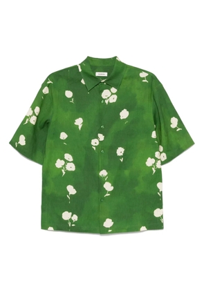SANDRO floral-print shirt - Green
