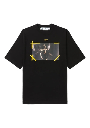 Off-White Caravaggio-print T-shirt - BLACK WHITE