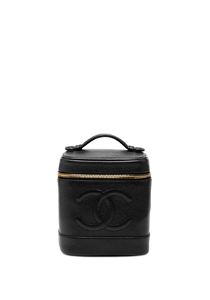 CHANEL Pre-Owned 2000-2002 CC Caviar vanity bag - Black