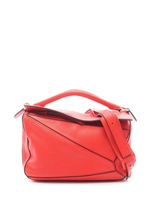 Loewe Pre-Owned 2010-2026 Medium Calfskin Puzzle satchel - Red