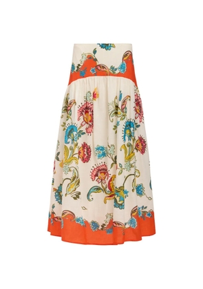 Marie Oliver Vicki floral skirt - Neutrals