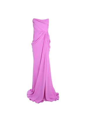 Rhea Costa Zaira draped maxi dress - Pink