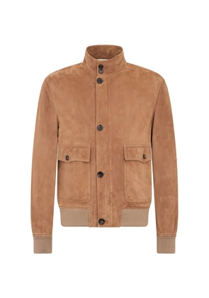 Bally Harrington suede pocket bomber jacket - Neutrals