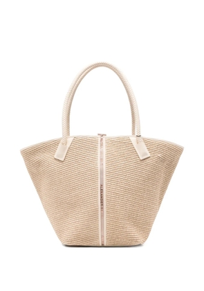 Alexander Smith large Lauren braided tote bag - Neutrals