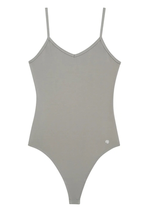 ANINE BING Alissa V-neck bodysuit - Grey
