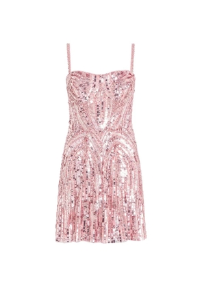 Jenny Packham sequin-embelished mini dress - Pink