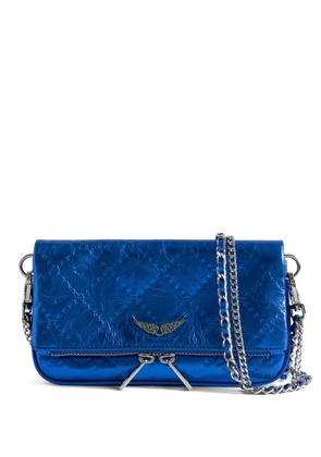 Zadig&Voltaire Rock quilted chain shoulder bag - Blue