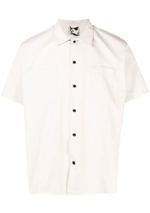 GR10K chest patch-pocket detail shirt - Neutrals