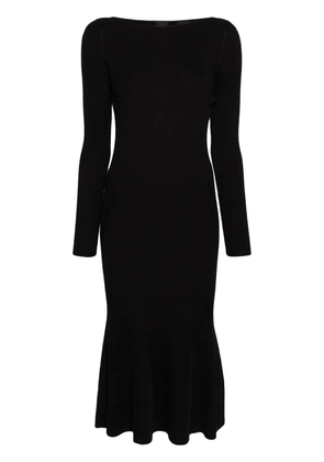 PINKO ribbed-knit mermaid dress - Black