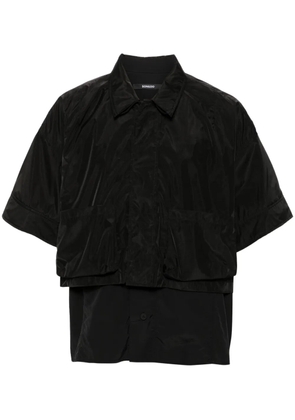 SONGZIO layered cotton shirt - Black
