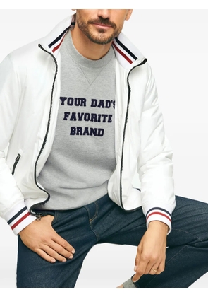 Brooks Brothers stripe-trim hooded jacket - White