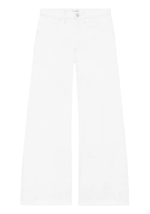 FRAME cotton wide-leg jeans - White