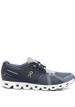 On lace-up low-top sneakers - Blue