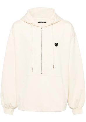 ZZERO BY SONGZIO Memorabilia Half Zip Up Hood jacket - Neutrals