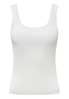 12 STOREEZ ribbed-knit tank top - White
