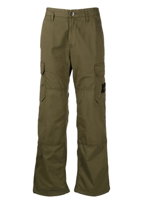 Stone Island Compass-appliqué cargo trousers - Green