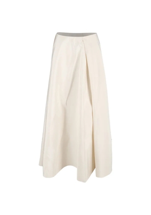 Carolina Herrera Vintage pleated maxi skirt - Neutrals
