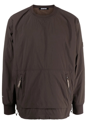 Spoonyard crew-neck logo-patch sweatshirt - Brown