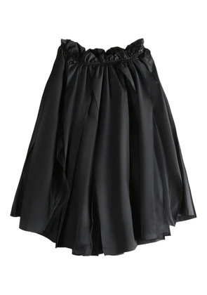 Comme des Garçons TAO pleated drawstring midi skirt - Black