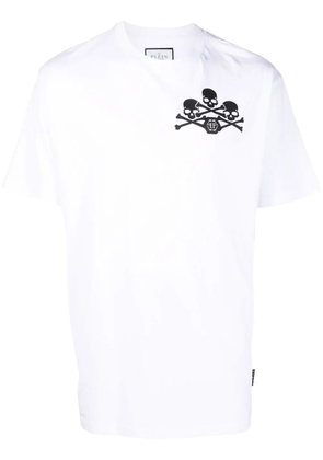 Philipp Plein skull-print detail T-shirt - White