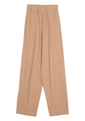 Blanca Vita elasticated-waist wide-leg trousers - Neutrals