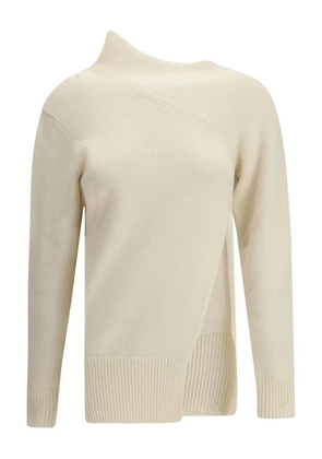 Di Stavnitser asymmetric high-neck sweater - White