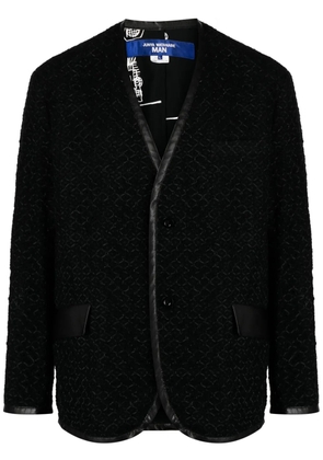 Junya Watanabe MAN V-neck single-breasted jacket - Black