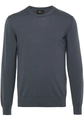 Brioni fine-knit wool jumper - Blue