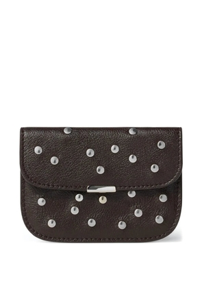 LEMAIRE studed card holder - Brown