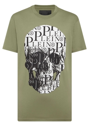 Philipp Plein Print skull T-shirt - Green
