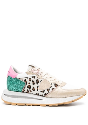 Philippe Model Paris Tropez Haute leopard-print sneakers - Neutrals