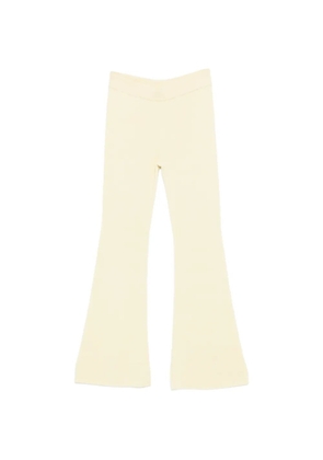 BOMPARD ribbed flared trousers - Yellow