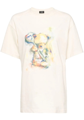 We11done teddy printed T-shirt - Neutrals